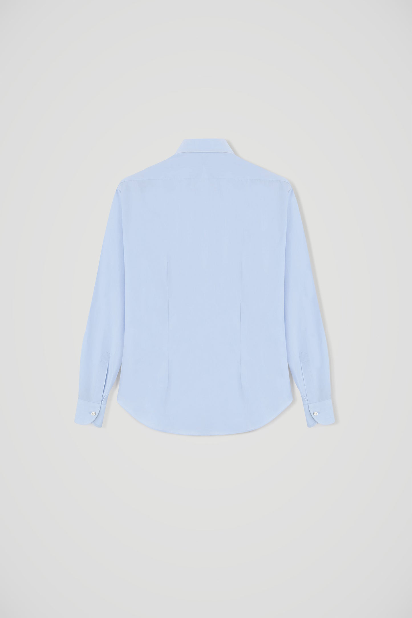 SHIRT TEVERE ROUND CUFF - POPELINE CELESTE